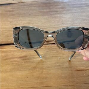 Saint Laurent Transparent smoky Gray Sunglasses